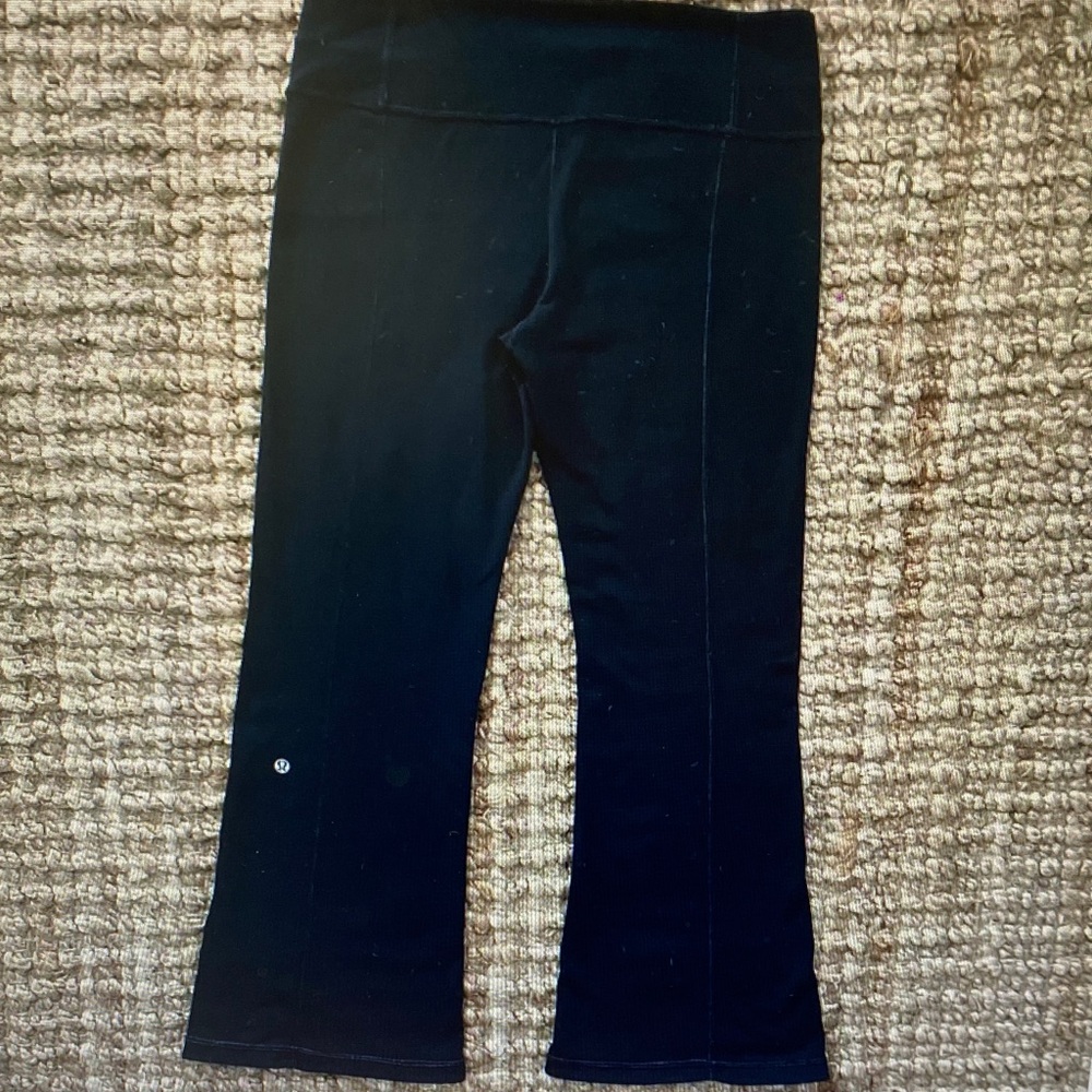 lululemon athletica Black Flare Leggings